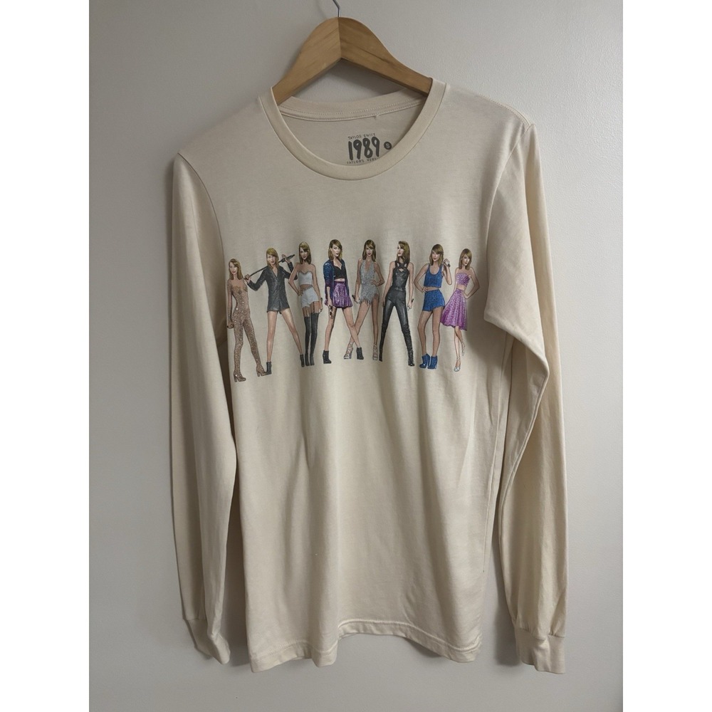 Taylor Swift 1989 (Taylor's Version) Eras Long Sleeve T-Shirt Women's M Limited